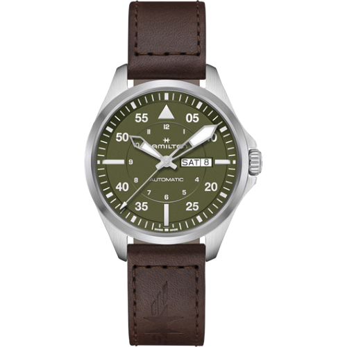 Khaki Pilot Day Date Auto 42mm Watch -H64635560