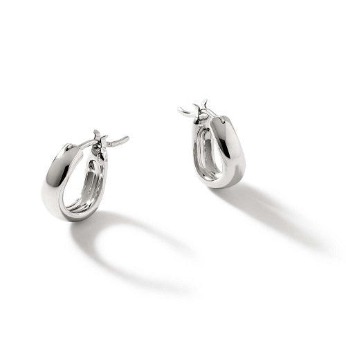 Surf Extra Small Silver Hoop Earrings -EB901122