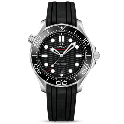 Seamaster Diver 300M Black Dial Rubber Strap 42mm Watch -210.32.42.20.01.001