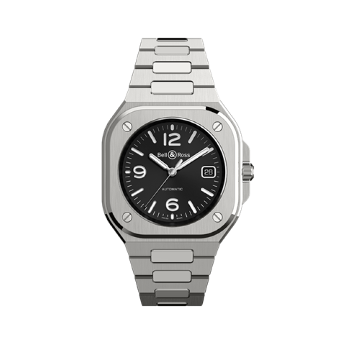 BR 05 Black Steel 40mm Watch BR05A-BL-ST/SST