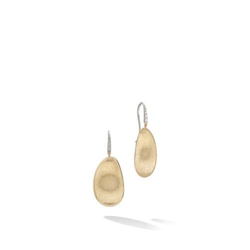 Yellow Gold and Diamond Medium Drop Earrings OB1343-A B1 YW Marco Bicego USA