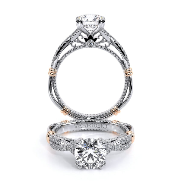 Parisian Twisted Lace Engagement Ring -D-105