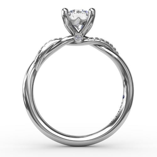 Classic Round Diamond Solitaire w/ Twisted Shank S4005WG