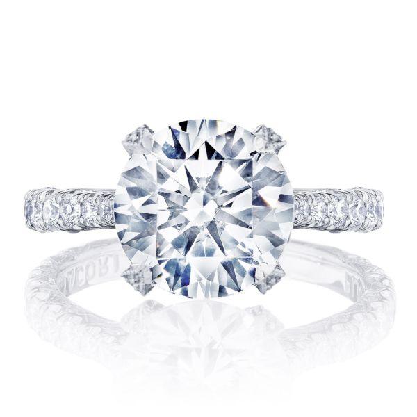 'RoyalT' Platinum Engagement Ring -HT 2663 RD 8 Tacori