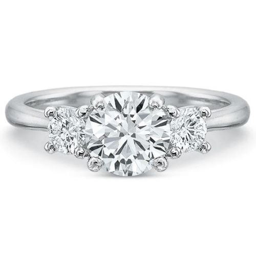 New Aire Three Stone Engagement Ring 202034W Precision Set