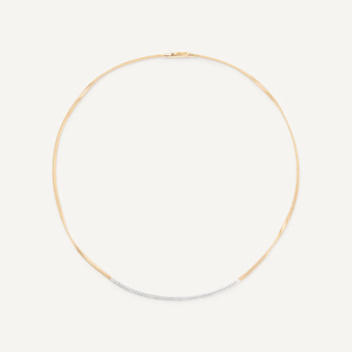 Marrakech Coil Necklace With Diamond Bar -CG851-B YW