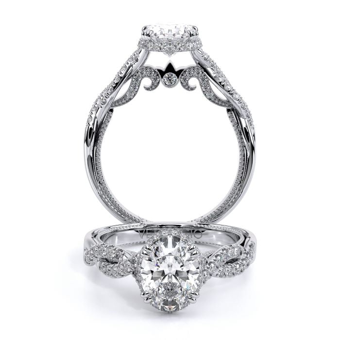 Insignia Twisted Halo Engagement Ring -INS-7099OV
