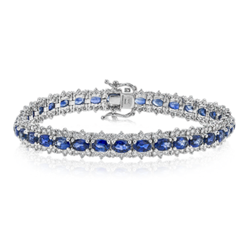 Oval Sapphire and Diamond Bracelet LB2208