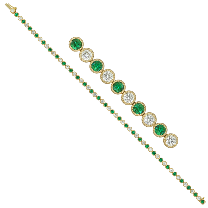 BM Emerald and Diamond Bracelet - S-B 6368-EM