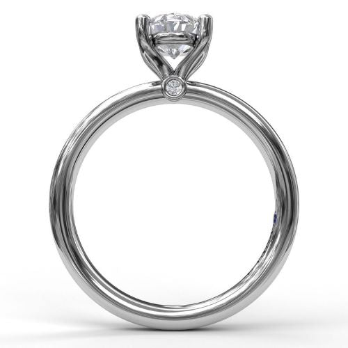 Classic Oval Cut Solitaire Engagement Ring S3050WG