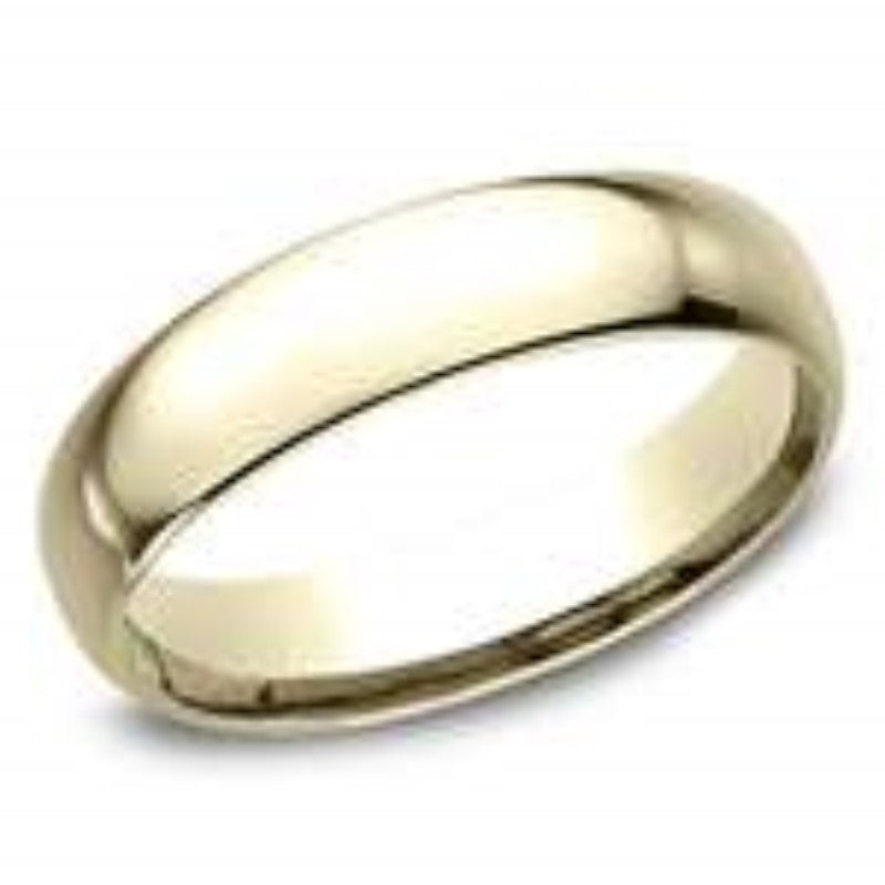 Yellow Light Comfort Fit Wedding Band 5mm -LCF15014KY
