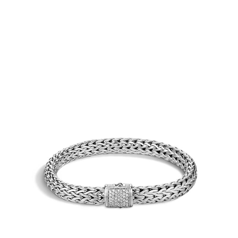 Silver Diamond Pave Bracelet -BBP90402DIXUM