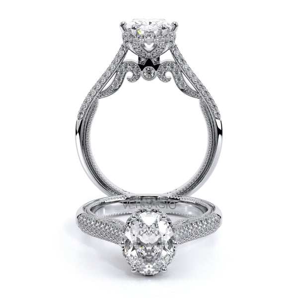 Insignia Pave Engagement Ring -INS-7104OV