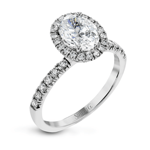 Oval Halo Engagement Ring MR2905