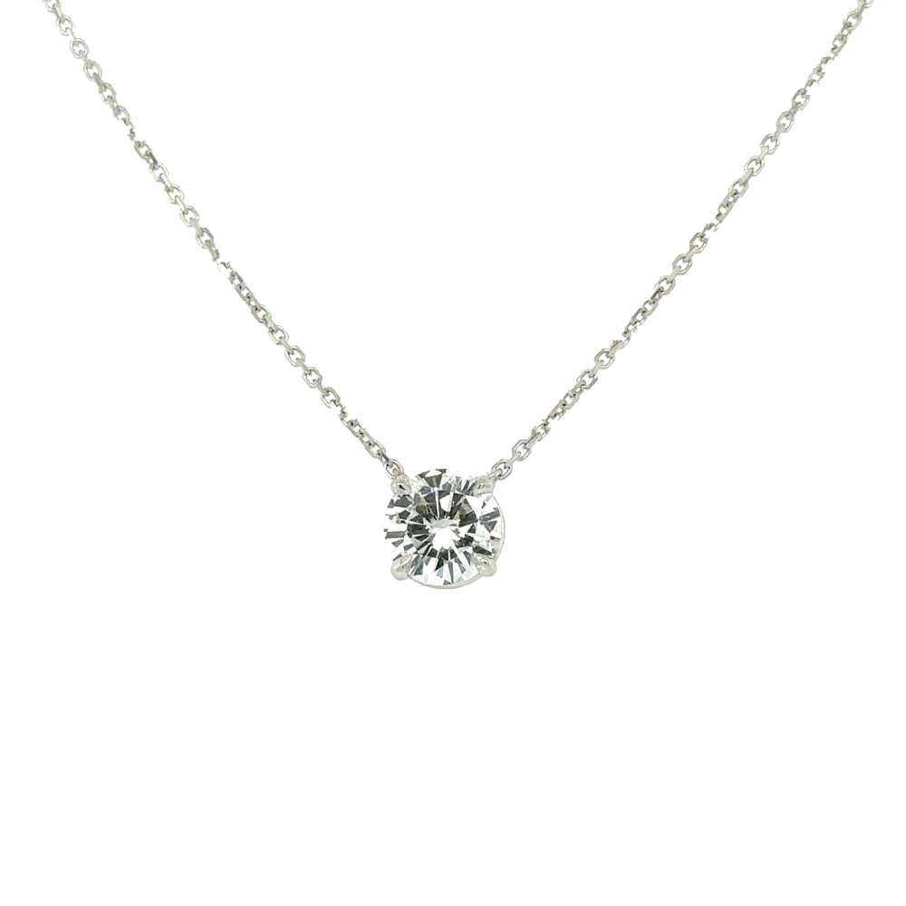 1.20 carat Diamond Pendant Necklace -1.20DPRW-D/SI2