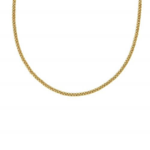 Caviar Gold 3mm Gold Caviar Necklace -10317-16
