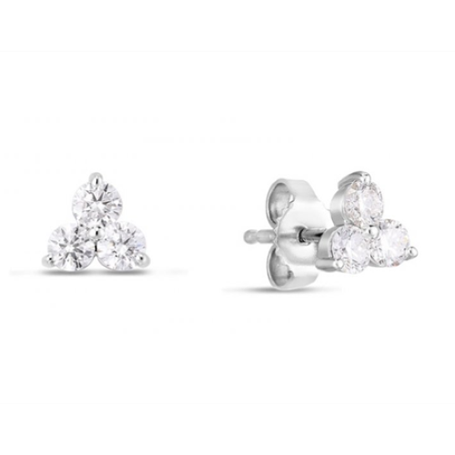 Diamond Cluster Stud Earrings -111415AWERX0