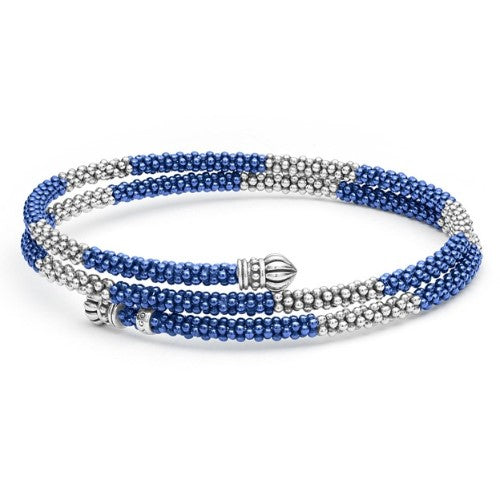 Blue Caviar Ceramic Beaded Wrap Bracelet -81372-CL7 LAGOS