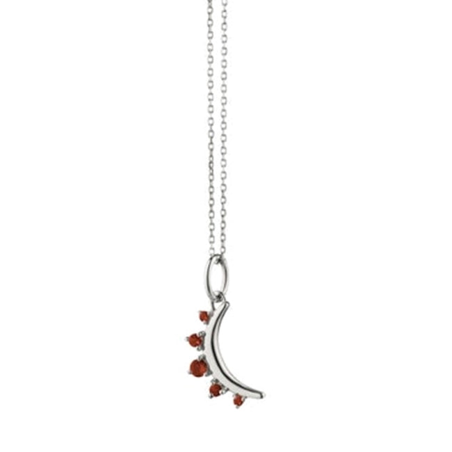 Mini Moon Pendant Necklace-January -41377