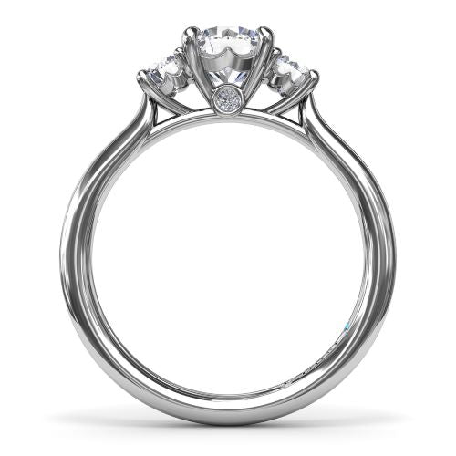 Classic Round Three-Stone Engagement Ring S4204