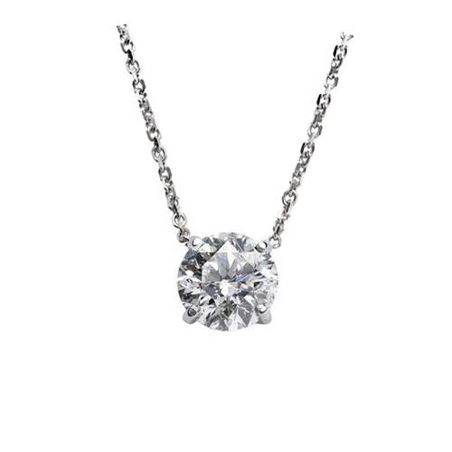 1.21 carat Diamond Pendant Necklace - Old European Cut -1.21DPRW