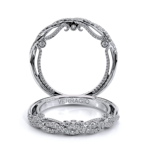 Insignia Pave Twisted Wedding Band -INS-7074W