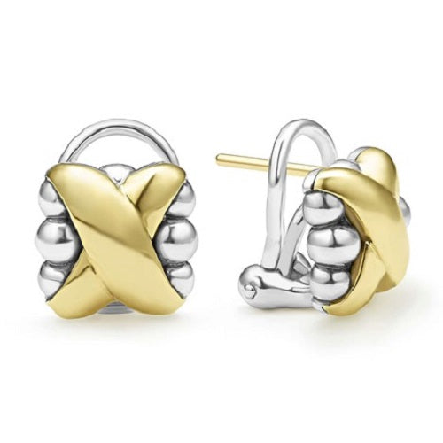 Embrace Two Tone X Stud Earrings -01-82053-00