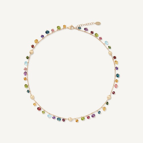 Africa Mixed Gemstone Necklace CB2781 MIX02 Y