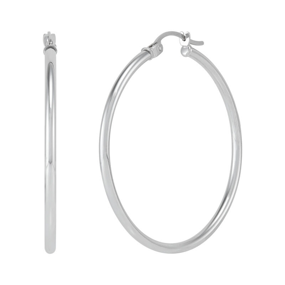 3X25mm Hoop Earrings - E10-3025-W