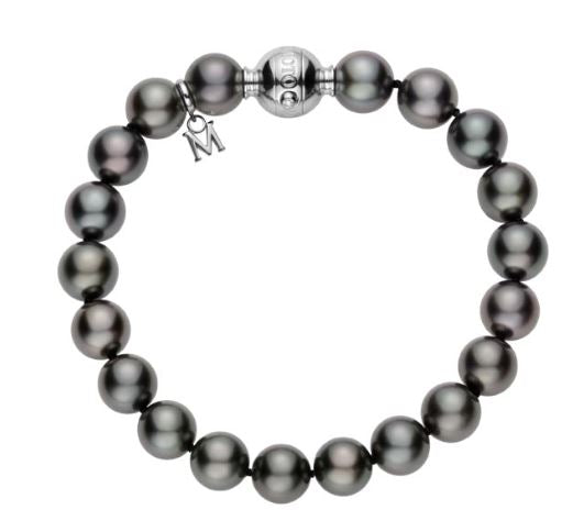 10.3 x 9.1mm Black South Sea Pearl Bracelet (A+) -MDS10507BRX06229