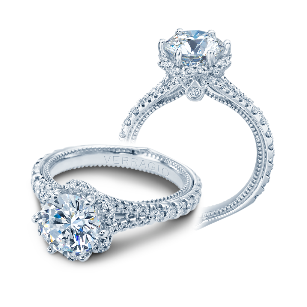 Couture Tiara Halo Engagement Ring -ENG-0462R