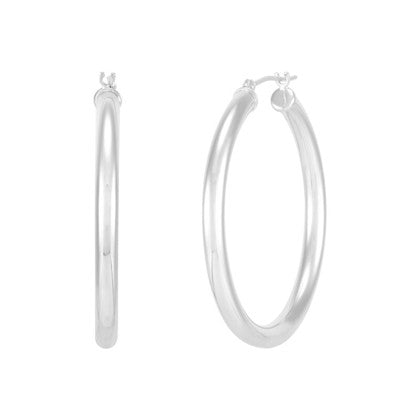 3X35mm Hoop Earrings - E10-3035-W