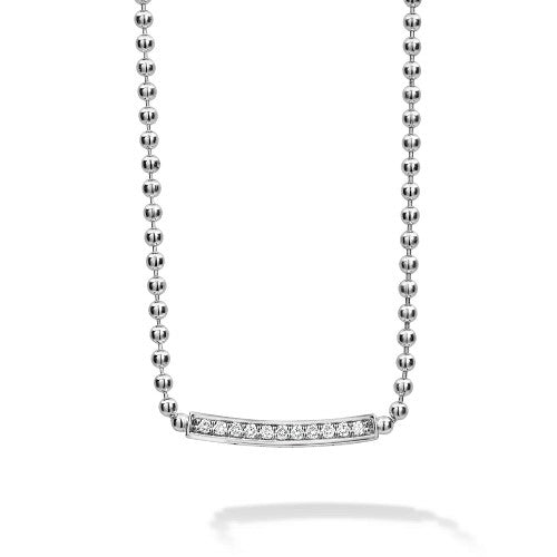 Caviar Spark Small Station Diamond Beaded Necklace -81060-DDML