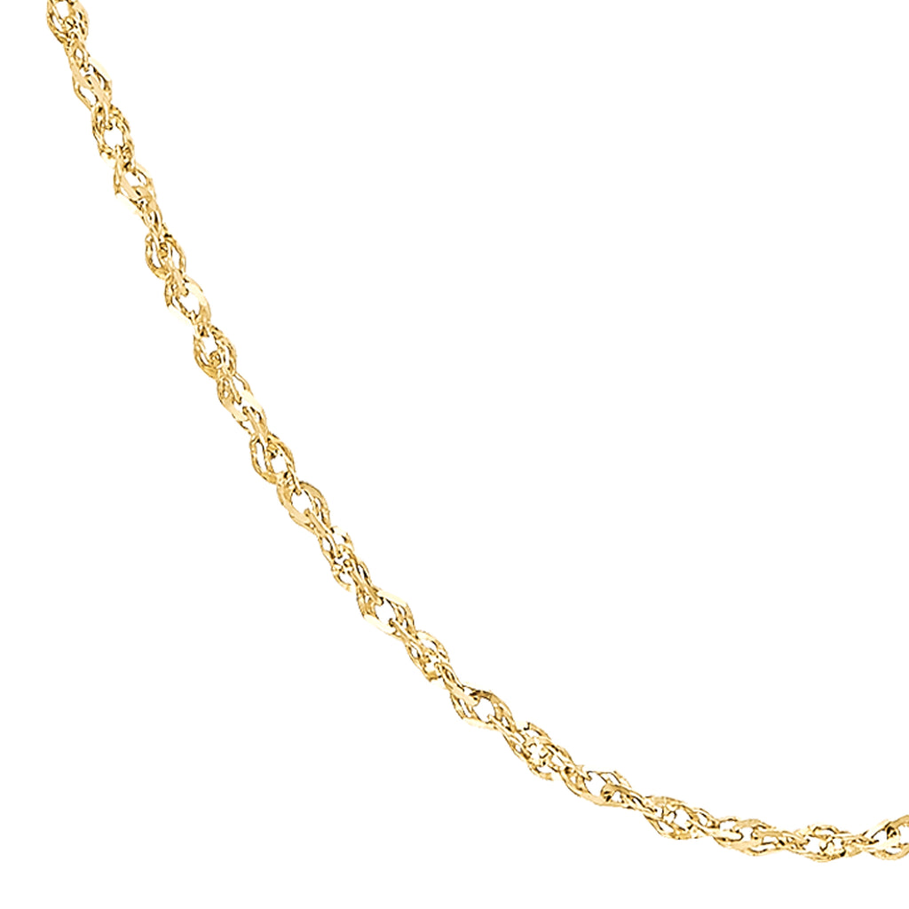 14k Yellow Gold Core Diamond Cut Singapore Chain -263.020.16