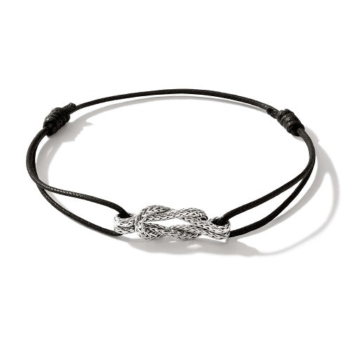 Black Love Knot Adjustable Bracelet BU901060BL John Hardy