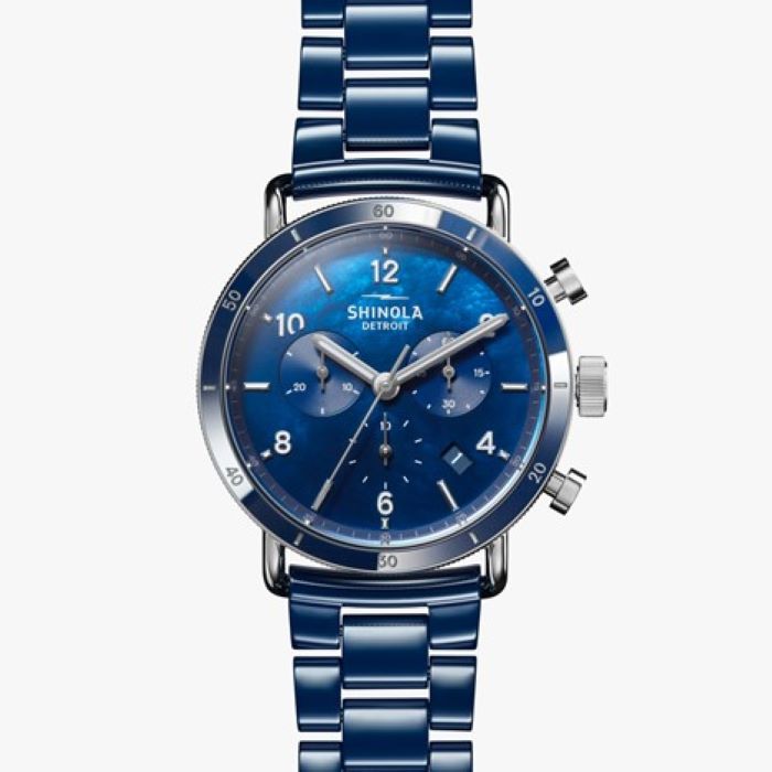 'The Canfield Sport' Ceramic Blue Dial 40mm Watch -S0120242287