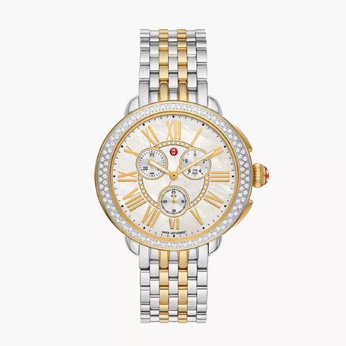 Serein Two-Tone 18K Gold-Plated Diamond Watch MWW21A000069 MICHELE