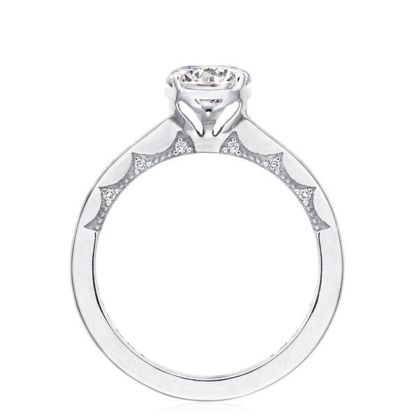 'Coastal Crescent' White Round Solitaire Engagement Ring -P100 RD 6 FW