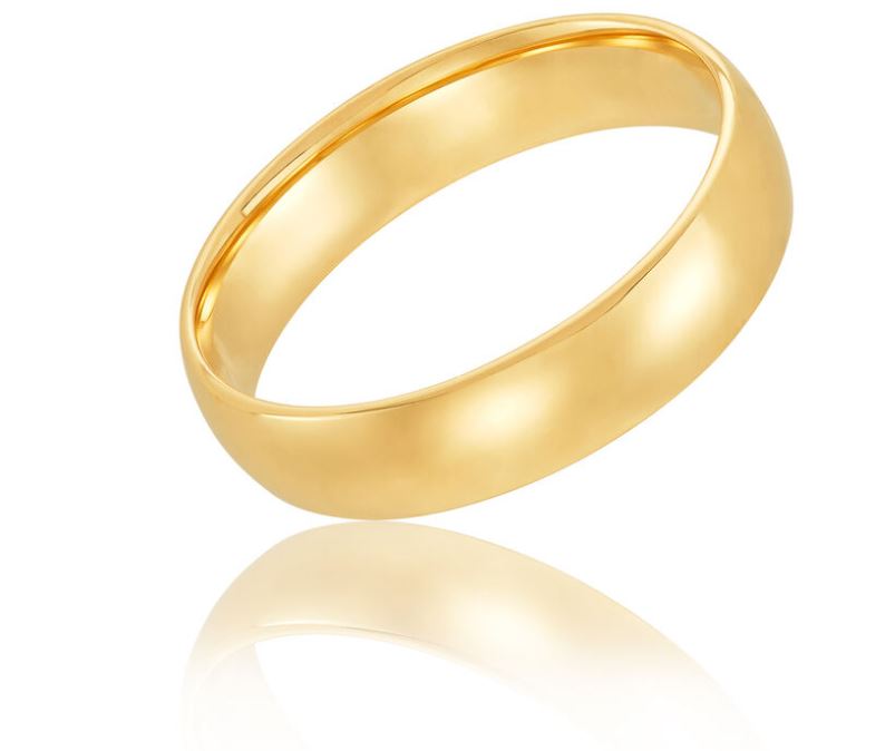 14k Yellow Gold Light Comfort Fit Wedding Band -NC5FW-014Y1000