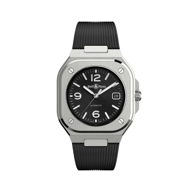 BR 05 Black Steel Automatic Watch -BL-ST/SRB Bell & Ross