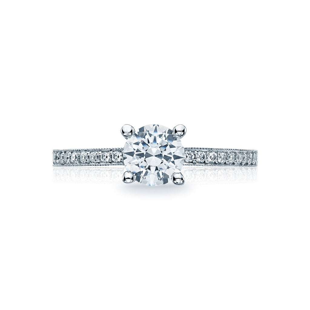 'Sculpted Crescent' Round Engagement Ring-41-1.5 RD 6 W Tacori