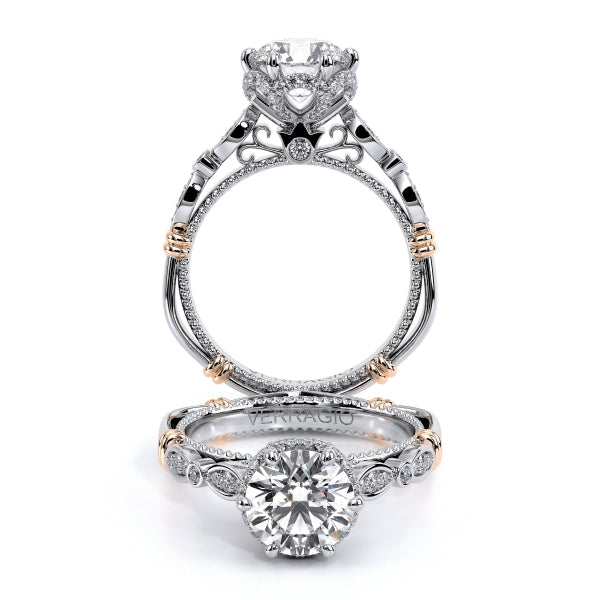 Parisian Diamond Tiara Halo Engagement Ring -D-151R