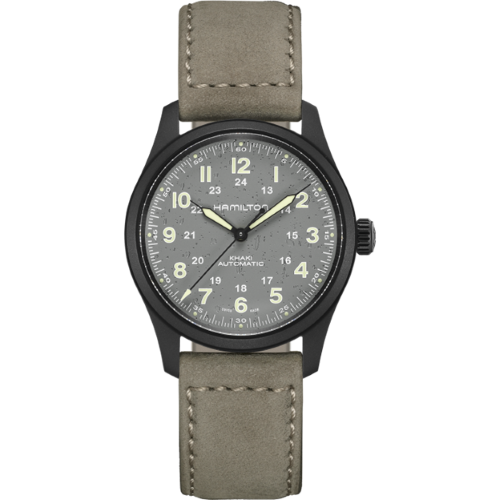 Khaki Field Titanium Automatic 38mm with Grey Dial H70215880