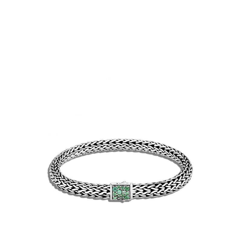 Reversible Bracelet with Emerald Unisex -BBS90422RVBLSEMXUM