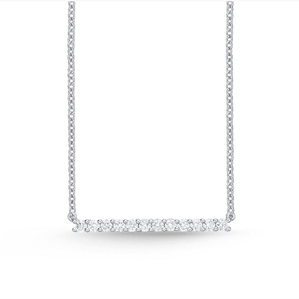 Straight Diamond Bar Necklace 0.31ctw -CNUB22918008W72000 Memoire