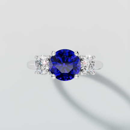 Hamid Three Stone Ring - R01734