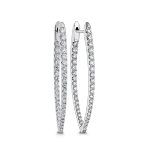 Medium Imperial Diamond Hoop Earrings -CHHO25040138W72000 Memoire