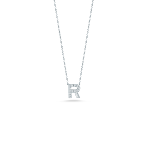 Tiny Treasures Initial R Pendant Necklace -001634AWCHXR Roberto Coin Inc.