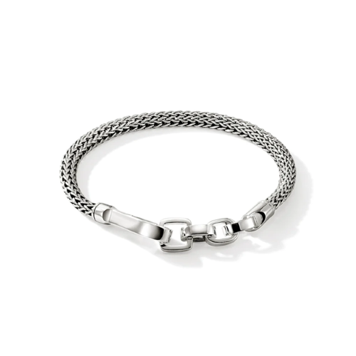 Sterling Silver Hook Clasp Bracelet -BU901240X