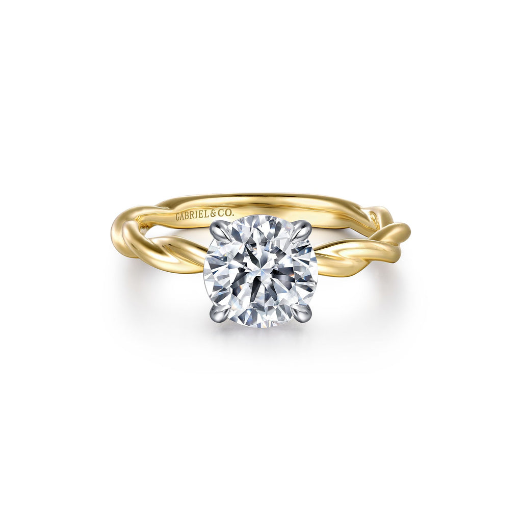 'Emersin' Twisted Round Diamond Engagement Ring ER16188R6M4JJJ